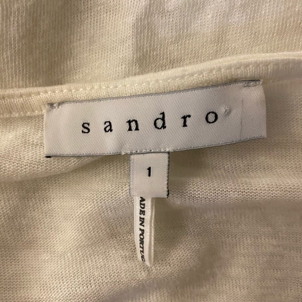 Sandro lace detailed long sleeve top, S - Picture 5 of 6